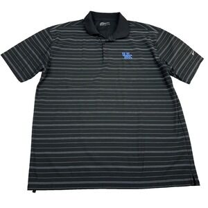 Nike Golf Polo University Of Kentucky Wildcats NCAA UK Golf Blue Shirt Size XL